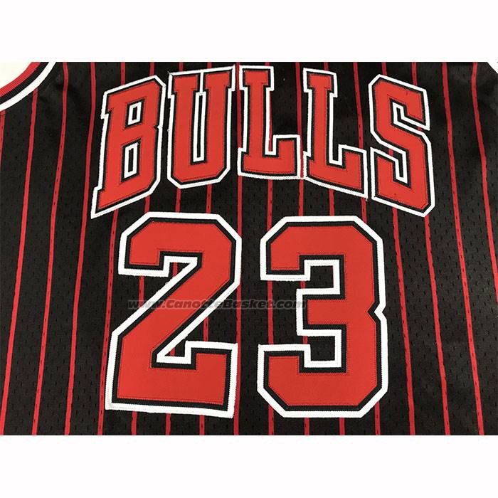 Maglia Chicago Bulls Michael Jordan No 23 Autentico 1996-97 Nero